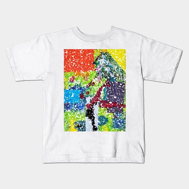 Abstract Pointillism Kids T-Shirt by Saige Elements